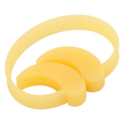 Tecla de saxofón, práctico teclado de saxofón de silicona suave para saxofón soprano Amarillo Cover