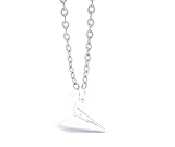 schmuck-stadt Papierflieger Kette 60 cm Silber-Farben Origami Flieger Anhänger