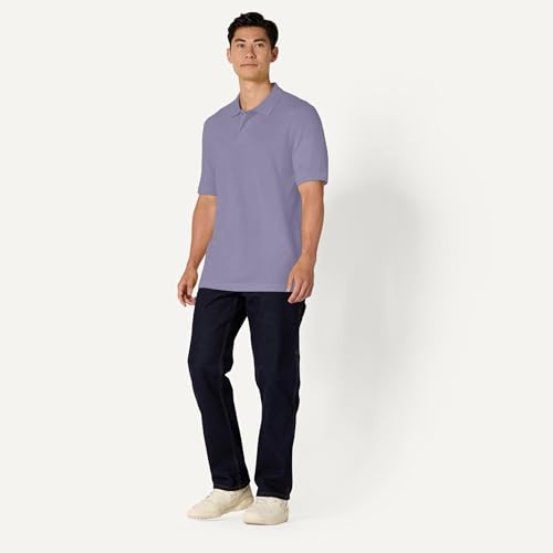 Image of Amazon Essentials Men's Regular-Fit Short Sleeve Cotton Pique Polo Shirt (Available in Big & Tall)