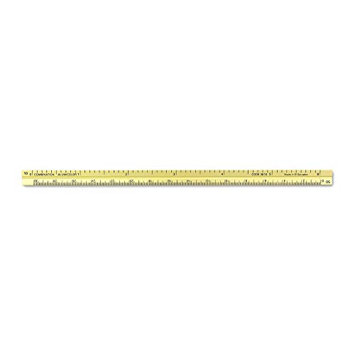 Image of Alumicolor 3610-2 Aluminum Combination Pocket Scale, 6IN, Gold
