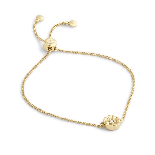 COACH Women's Signature Tea Rose Slider Bracelet2