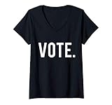 Photo Gallery donna vote voting election day - giorno delle elezioni maglietta con collo a v Photo Gallery donna vote voting election day - giorno delle elezioni maglietta con collo a v