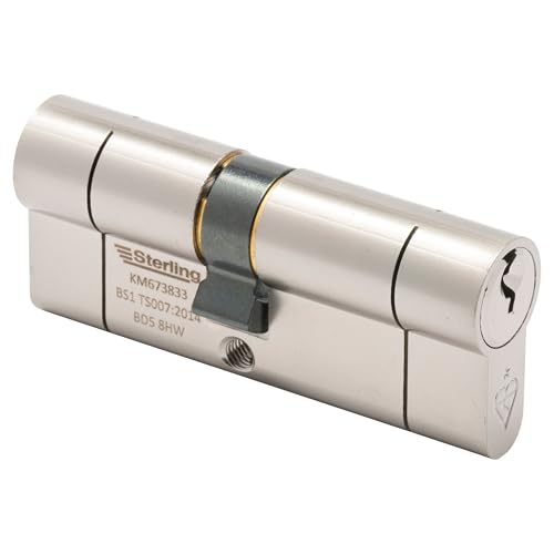 Door Minder BS1 TS007 1 Star Keyed Alike Euro Door Cylinder (Double Cylinder (Reversible), 35x55mm)