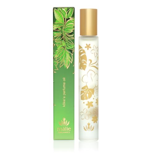 Mālie Organics Perfume Oil Roll-On, Kōke‘e Scent, Travel Size 10 mL, Kukui Nut Oil + Vitamin E, Vegan Mālie Organics Perfume Oil Roll-On, Kōke‘e Scent, Travel Size 10 mL, Kukui Nut Oil + Vitamin E, Vegan