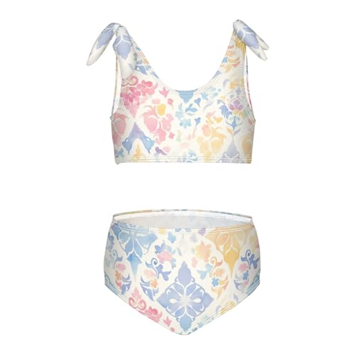 KLL Bohemian Girl Two Piece Bikini Sets Beach Swimsuit Swimwear Adjustable Shoulder Strap