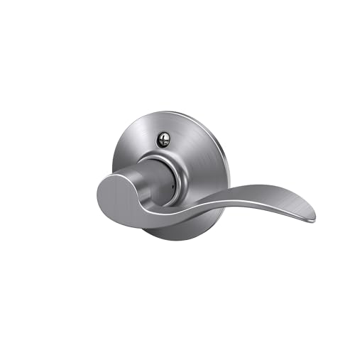 Image of SCHLAGE F170 ACC 626 LH Accent Dummy Lever, Long, Satin Chrome