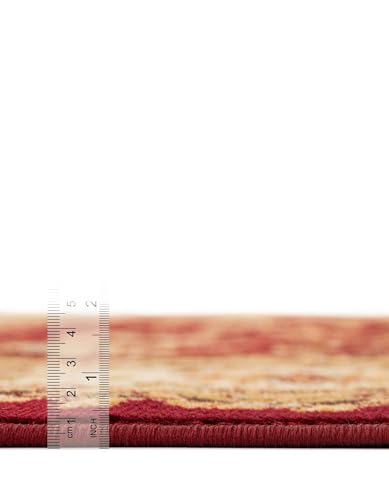 Alfombra corredor rojo 3 x 19.8 pies Rugs.com miniatura 2