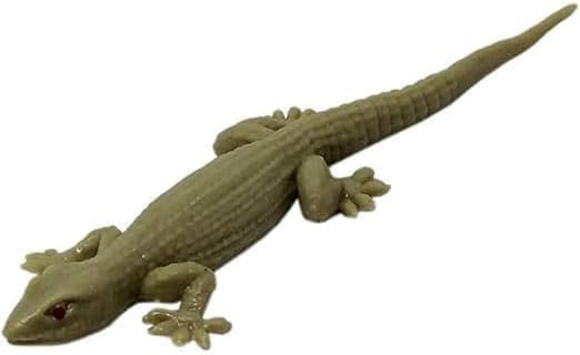 Image of YOOKO Brown Lizard and Black Fake Snake Combo Toys | Real Looking Rubber Lizard Toy | Original Look Chipkali Lizard Toy | Rubber Snake Prank Gadget for Kids and Adults (Pack of 1 Lizard & 1 Snake)