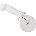 LedgeON Pizza Cutter - Professional 4 Inch Stainless Steel Wheel With Commercial Quality Handle - White