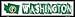 SMART BLONDE Washington State Outline Novelty Metal Vanity Small Street Sign K-346