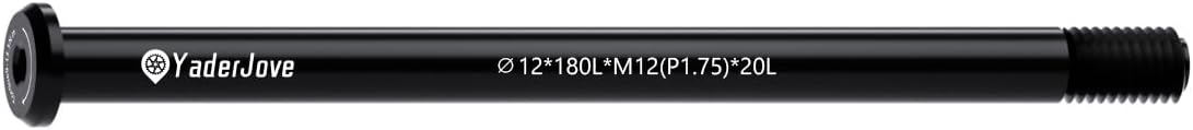 Thread Pitch 1.75mm Bicycle Hub Thru Axle Adapter Boost Forks Quick Release (12mm x 122/166/171/175/180/192mm)