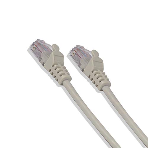 Cable de red Ethernet UTP Cat-5e RJ45 LAN 15FT gris miniatura 2