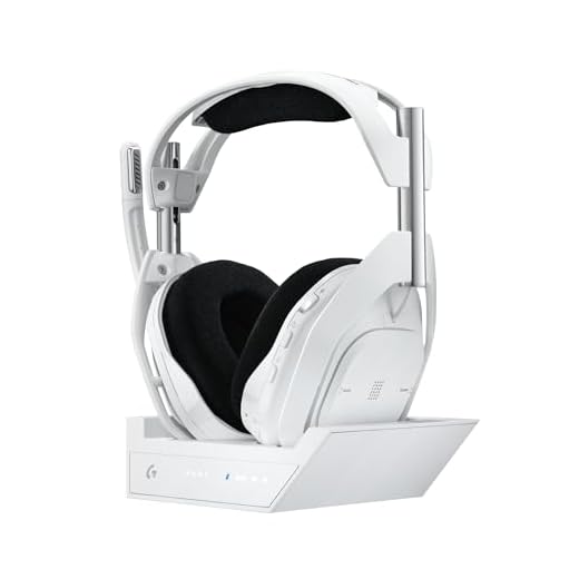 Logitech G Astro A50 X LIGHTSPEED Wireless Gaming Headset + Base Station - PRO-G GRAPHENE, PLAYSYNC for Xbox Series X|S, PS5, PC/Mac, Nintendo Switch/Switch 2, Bluetooth, HDMI 2.1 Passthru - White