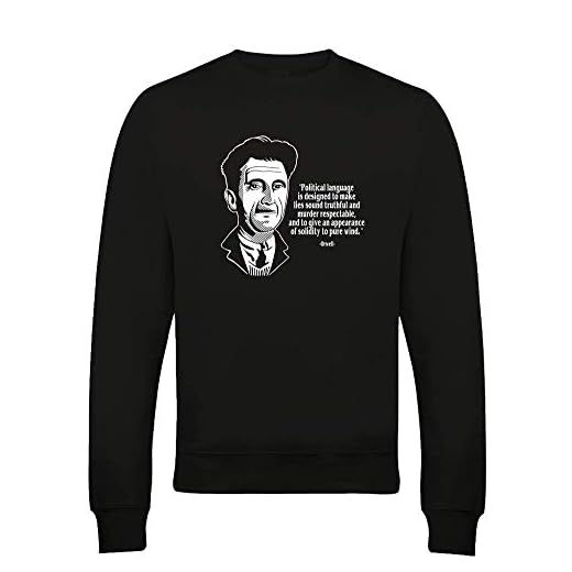 FatCuckoo - George Orwell, Politiskt språk är designat för att göra att lögner låter sanningsfullt.- Orwelliskt citat pojkes ungdomströja