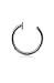 316L Surgical Steel Open Nose Ring Hoop 1/4" - 6mm 18G