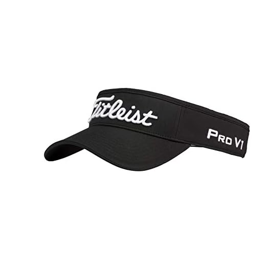 Titleist Golf Tour Performance Visor Staff Collection Black