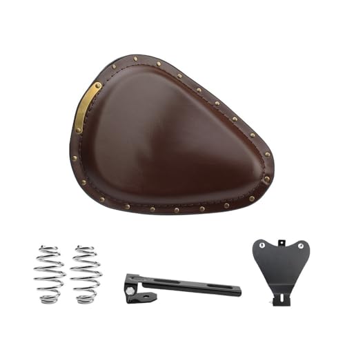 Pièces vintage pour Softail et Chopper avec selle biplace en cuir rétro