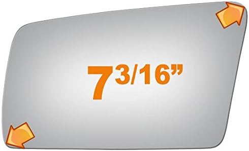 Burco 2447 Driver Side Replacement Mirror Glass for 1985-1993 CADILLAC DEVILLE, 1986-1992 CADILLAC FLEETWOOD, 1986-1991 CADILLAC SEVILLE