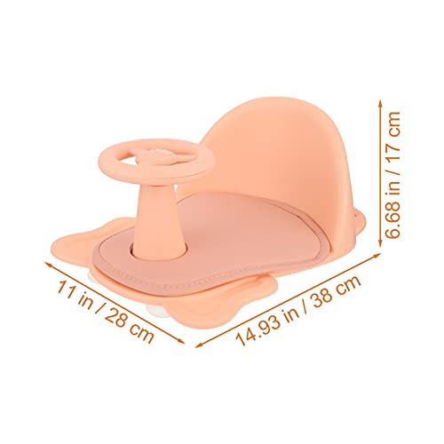 TOYANDONA Blue Baby Cadeira de banheira com ventosa de sucção portátil para bebês e crianças