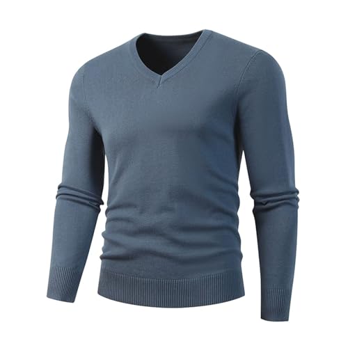 Cashmere V Neck Pullover Sweater Mens Autumn Winter Soft Warm Jersey Jumper Knitted Fashion3