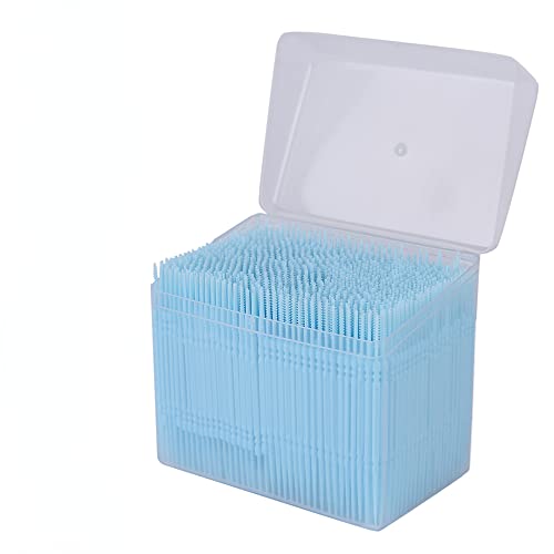 1100pcs Soft Plastic Double-Head Brushed Toothpick Oral Care Interdental Brush