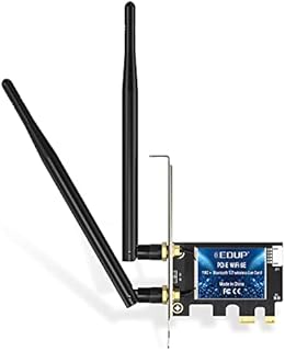 EDUP AX5400Mbps WiFi 6E PCIE Card AX210 Bluetooth 5.2 802.11ax PCI Express Adapter 2.4Ghz/5Ghz/6Ghz | WPA3| MU-MIMO | OFDMA, Supports Windows 11/10 64 bit EP-9651