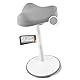 Vina Home® SH-01S Bürohocker [TESTSIEGER] | Sitzhocker ergonomisch höhenverstellbar [47-65 cm]| Ergonomischer Hocker für Arbeit & Freizeit | Schwingeffekt [rutschfest] (Hellgrau, 65 cm)