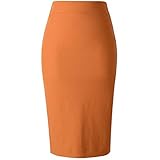 Material: Kunstleder, PU FSDFASS Röcke 2019 Winter Gestrickte Bleistift Röcke Solide Hohe Taille Schlank Schwarz Büro Damen Elegante Arbeit Röcke