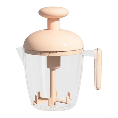 Manual Egg Beater with Comfortable Grip Handle for Effortless Whisking of Eggs, Dairy, and Baking Ingredients (Pink)