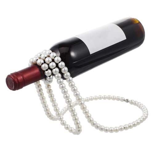 Soporte creativo para vino de perlas, elegante y único miniatura 1