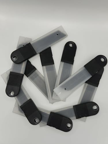 100-Pack 25mm Exacto Blades Snap Off Black Blades Utility Knife Blades Exacto Knife Blades, Construction Blade for Box Cutters, Heavy Duty SK5 Steel, 0.7mm Thickness - 4
