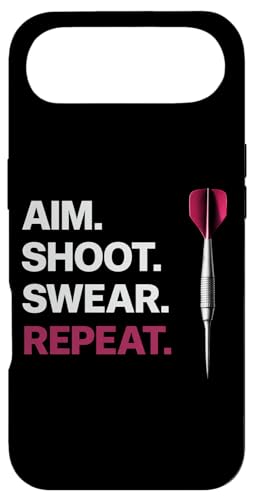 Darts Aim Shoot Swear Repeat Funny Dart Player �X�}�z�P�[�X iPhone Air �p