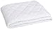 Amazon Basics Hypoallergenic Quilted Mattress Topper Pad, 18 Inches Deep, Twin XL, White