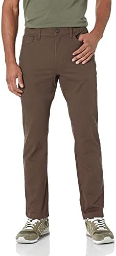 Amazon Essentials Men's Skinny-Fit 5-Pocket Stretch Twill Chino Pants (Previously Goodthreads), Brown, 35W x 30L