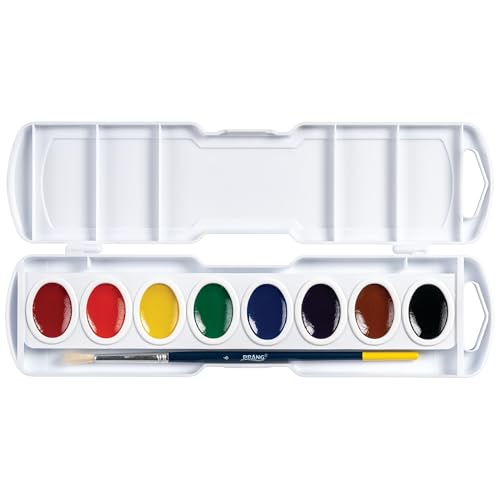 Prang Oval Pan Watercolor Paint Set, 8 Assorted Colors, 1 Count - 5