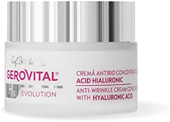 Gerovital H3 Evolution, Anti-wrinkle face cream for intense hydration and wrinkle filling with 3% hyaluronic acid, for all skin types, 50 ml