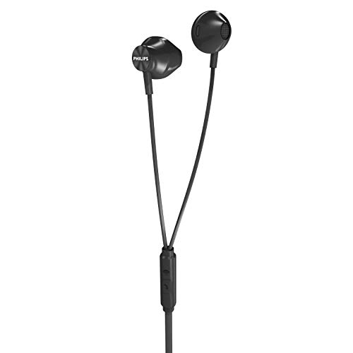 Image of PHILIPS Wired Earbuds with Microphone - Ergonomic Comfort-Fit in Ear Headphones with Mic for Cell Phones, Earphones with Microphone with Bass Clear Sound - Black
