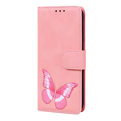 Ucikov Pochette de Téléphone pour Sony Xperia L3,Coque Imprimé Papillon Housse à Rabat en Cuir Doux au Toucher Antichoc Bourse Etui avec Carte Bleue Fentes...