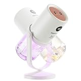 Upgraded Dual Mist Portable Humidifier, Cordless Handheld Cool Mist Humidifier for Travel, Car, Bedroom, Plant Care, Indoor & Outdoor Use with Long-Lasting Runtime to Relieve Dry Skin and Sore Throat