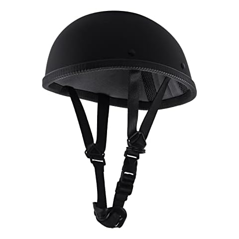 Sange Motorcycle DOT Half Helmet Quick Release Strap Open Face Retro Helmet for Cruiser Scooter Chopper M Cover