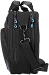 KROSER Sac pour Ordinateur Portable 15,6 po Sacoche pour Ordinateur Portable Sac Messager Résistant à l'Eau avec Poches RFID pour Affaires/Collège/Femmes/Hommes - Noir/Bleu