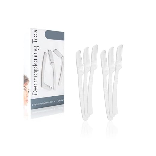 Dermaplaning Tool (6 Count) – Easy to Use Dermaplane Razor For Face – Facial Hair Removal for Women - Blade for Eyebrows and Peach Fuzz – Face Shavers for Women Help Exfoliate and Smooth the Skin