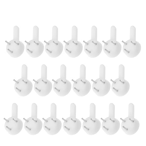 Image of Aicosineg Hardwall Hanger Mount Non-Mark Hook Photo Picture Frame Hanger for Fasteners Wooden Doors Concrete Hooks Wall Wallpaper Walls Hardware White Tone 50pcs