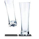 🍺 DISEÑO Y VENTAJAS: Vasos de cristal elegantes, con una forma hermosa y de gran calidad en las variantes para vino, champán, cerveza, combinados y whisky. Lavables en el lavavajillas en el modo ECO.
