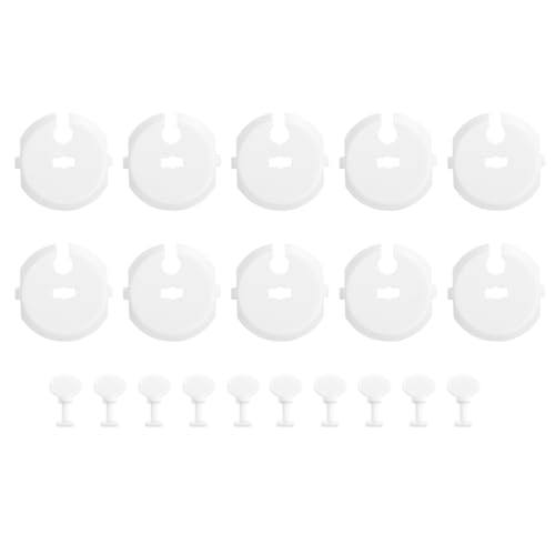 Garneck 20pièces Cache Prise Sécurité Garçon Fille Protection Électrique Pour Prises Murales Couverture De Prise Électrique Couvre Prises Pour Garçon Fille Blanc