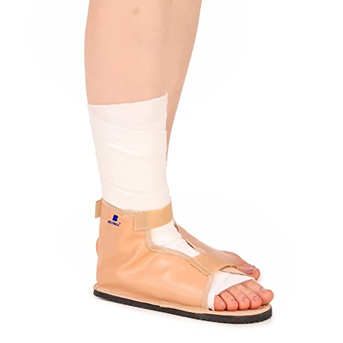 Image of Cast Shoe for Foot Plaster | Orthopedic Cast Boot with Adjustable Straps Ankle Support Protector Adjustable Shoe for Men & Women | Fits Left & Right Leg Easily (M)