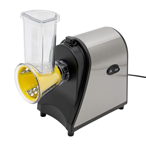 SK1178 Râpe à fromage électrique 1000 W Hachoir à fromage électrique avec 5 lames différentes Râpe électrique Machine à salade pour la cuisine domestique Râpe à fromage électrique