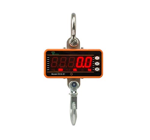 Crane Scale,Hyindoor 1000Kg/2000Lb Hanging Scale Digital Industrial Heavy Duty Crane Scale Smart High Accuracy Electronic Crane Scale (1000Kg With Remote Control) #TOP1