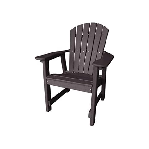 Phat Tommy Outdoor Dining Chair, Poly Furniture - Weather Proof, Recycled and Thick Poly Lumber Patio Chair, Composite Outdoor Furniture, Brown Cover