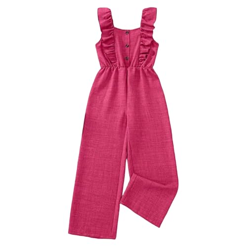 Salopette à volants et boutons au style poétique pour bébés